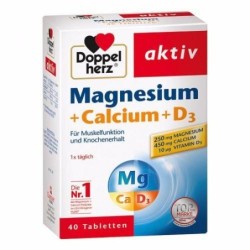 Doppelherz Magnesium + Calcium + Vitamin D3 40tabs