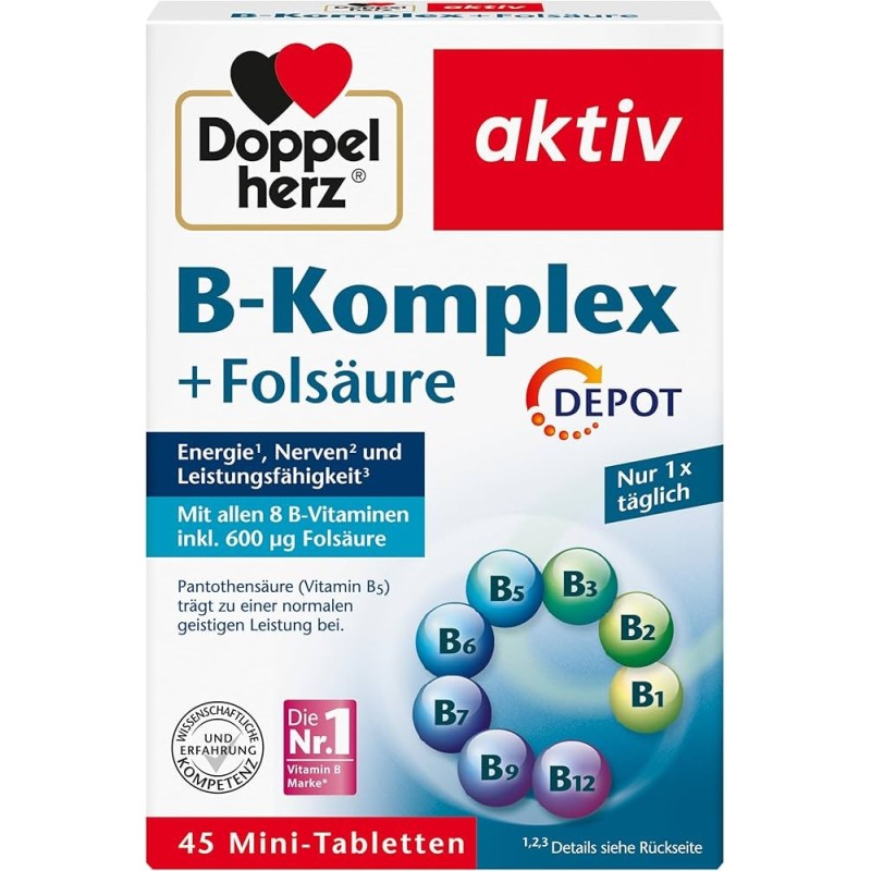 Doppelherz B Complex + Folic Acid 45Tabs