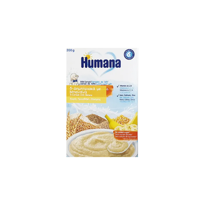 Humana 5 Cereal with Banana 200gr