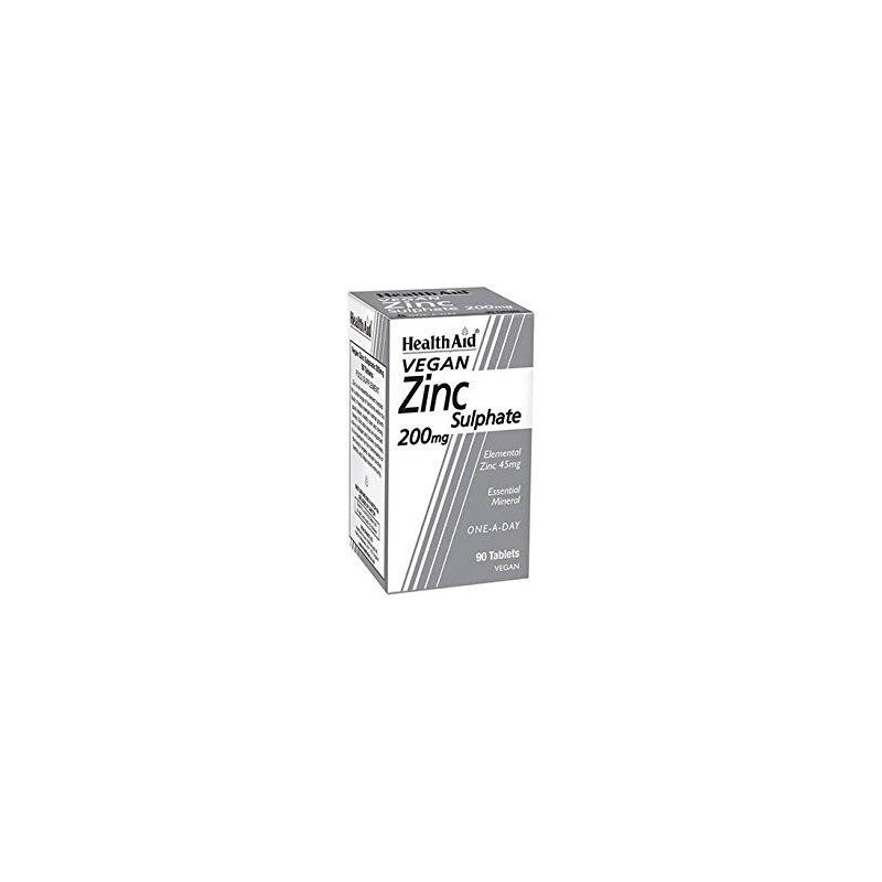 Health Aid Zinc Sulphate 200mg Tabs 90