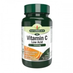 Natures Aid Vitamin C 1000mg Low Acid Rosehip & Citrus 30Tabs