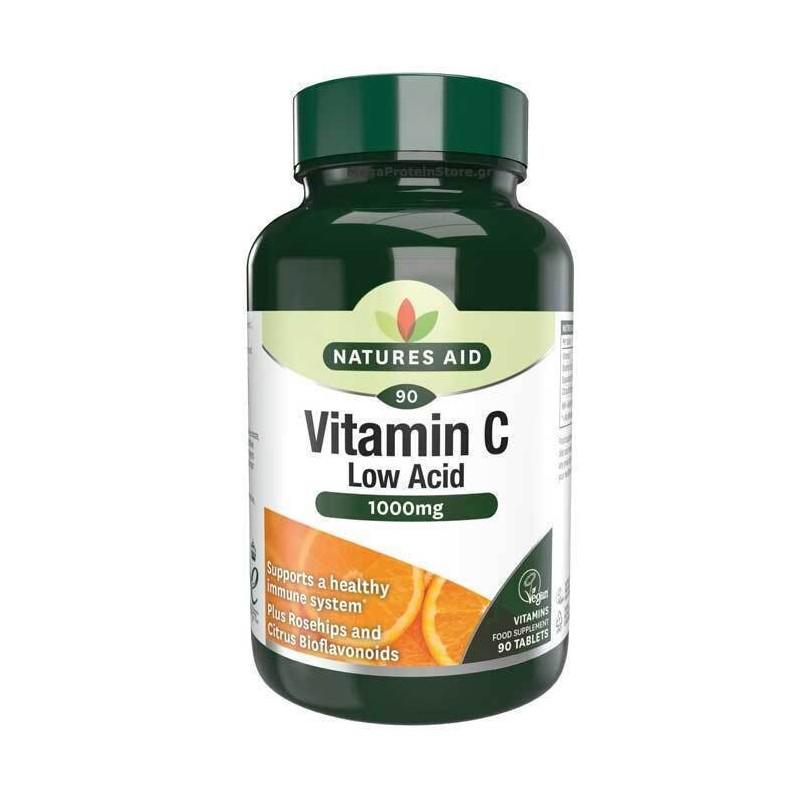Natures Aid Vitamin C 1000mg Low Acid 90Tabs