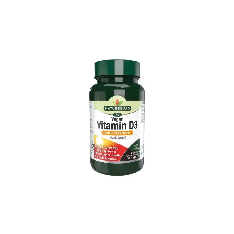Natures Aid Vitamin D3 1000iu 60Tabs