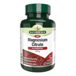 Natures Aid Magnesium Citrate 750mg 60Caps