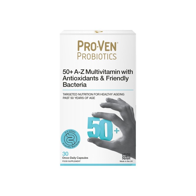 Proven 50+ A-Z Multivitamins with Antioxidants Bacteria 30Caps