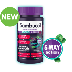Sambucol Gummies Adults Menthol 30's