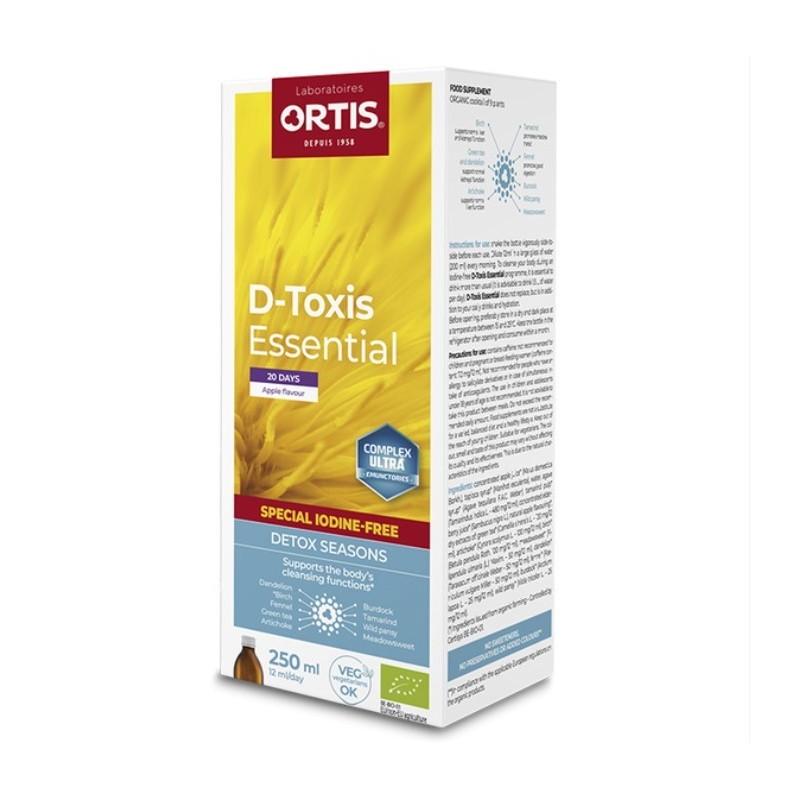 Ortis D-Toxis Apple Iodine Free 250ml
