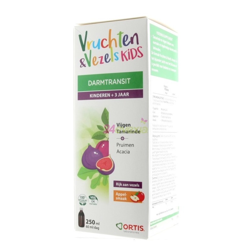 Ortis Fruit & Fibres Syrup Kids 250ml