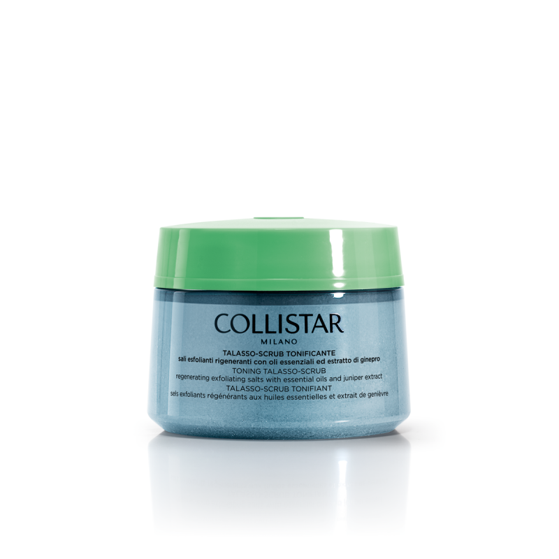 COLLISTAR BODY TONING TALASSO SCRUB REGENERATING EXFOLIATING WITH SALTS WITH ESSENTIAL OIL & JUNIPER EXTRACTS 700GR