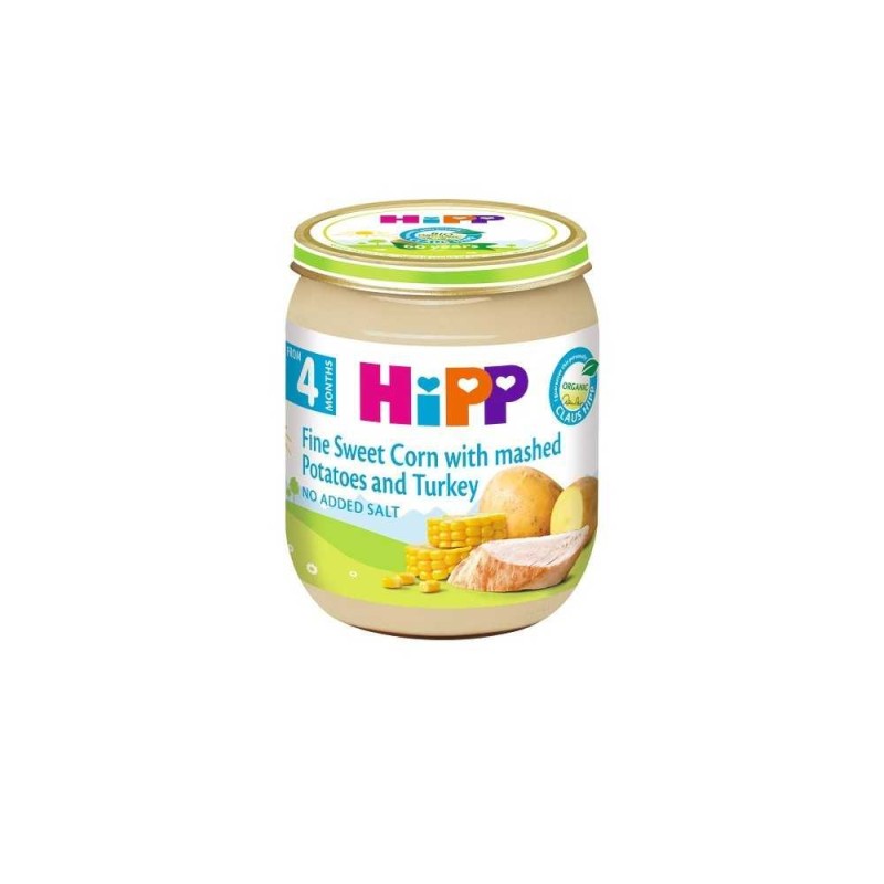 HIPP SWCORN/POT/TURK 125G-BIO