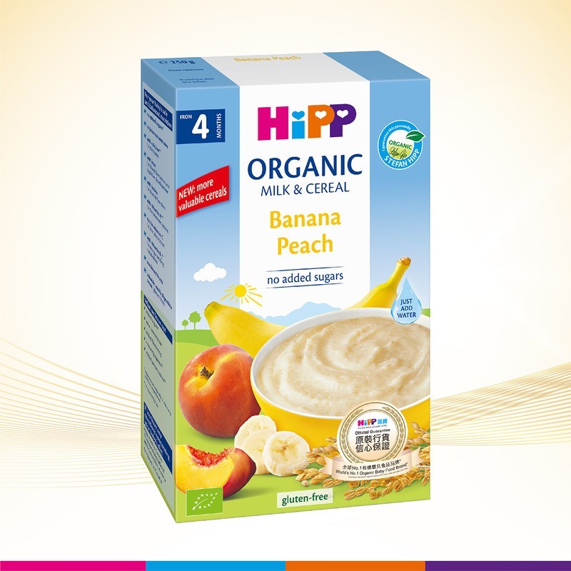 Hipp Banana Peach Milk Pap 250gr 6728