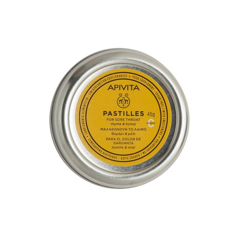 ApiVita Pastilles For Sore Throat Thyme & Honey 45g