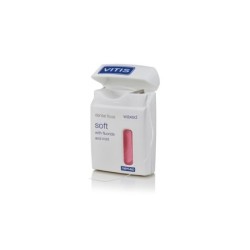 Vitis Waxed Soft Dental Floss Pink