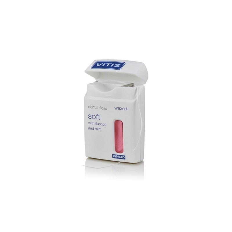 Vitis Waxed Soft Dental Floss Pink