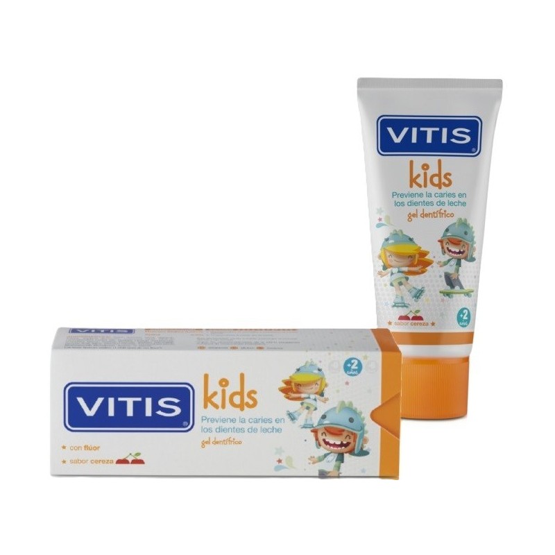 Vitis Kids Gel Cherry 2+ Ages 50ml