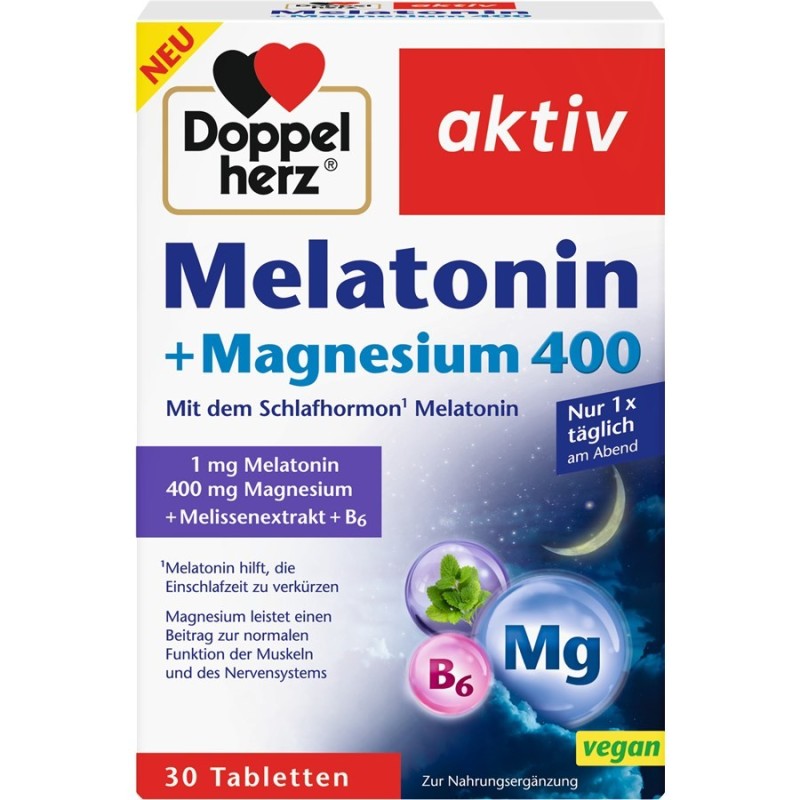 Doppelherz Melatonin + Magnesium 400  30tabs