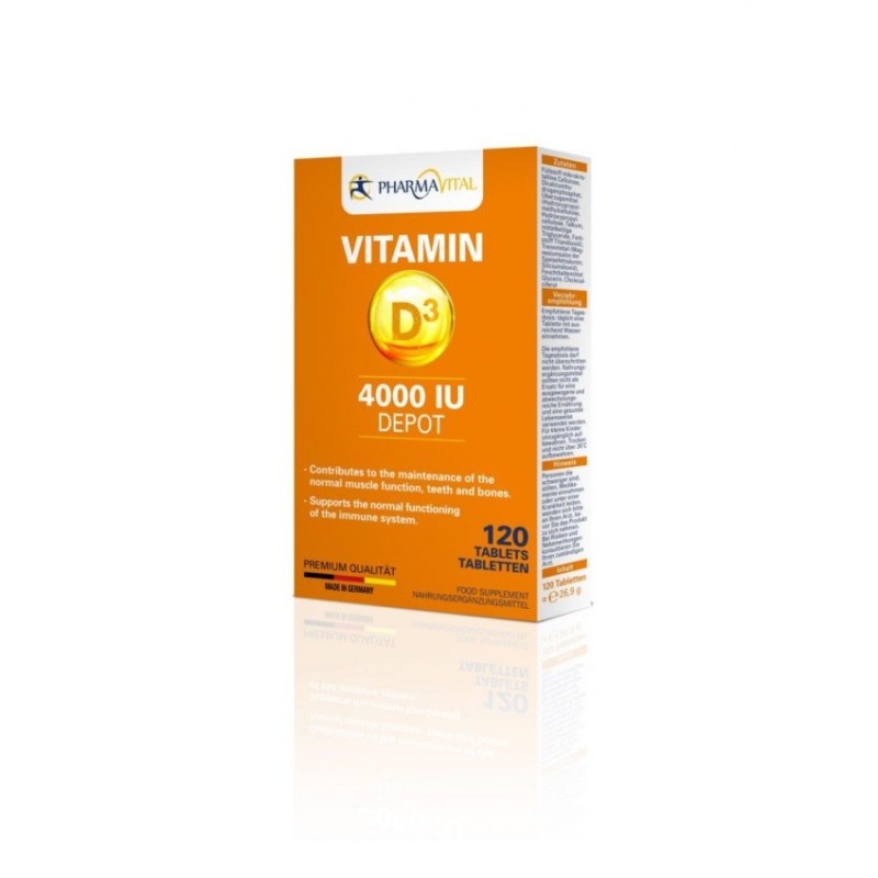 Pharmavital Vitamin D3 4000 IU DEPOT 120tabs