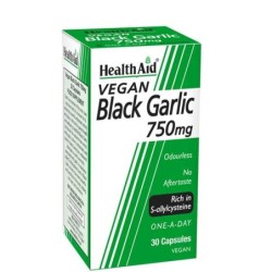 Health Aid Black Garlic 750mg Caps 30