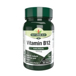 Natures Aid Vitamin B12 Sublingual 1000mg 90Tabs