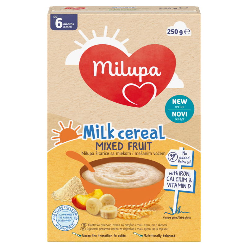 MILUPA MIX FRUIT CEREAL POF250