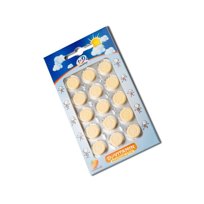 VITADAY VITAMIN D3 CHEWBLE 15 TABS (BLUE)