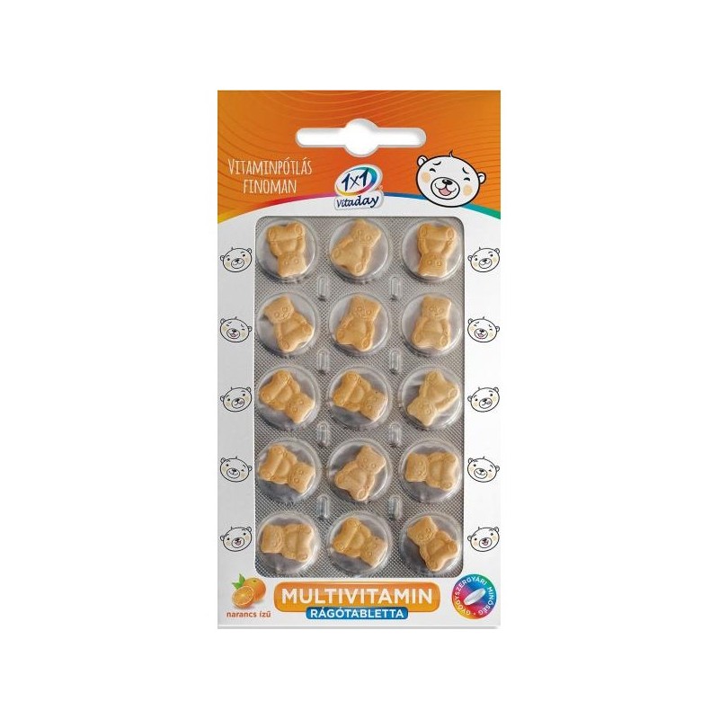 VITADAY MULTIVITAMIN 15 CHEWABLE TABS (BEAR ORANGE)