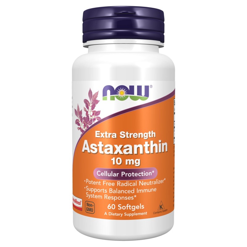 NOW ASTAXANTHIN 10MG 60 SOFTGELS