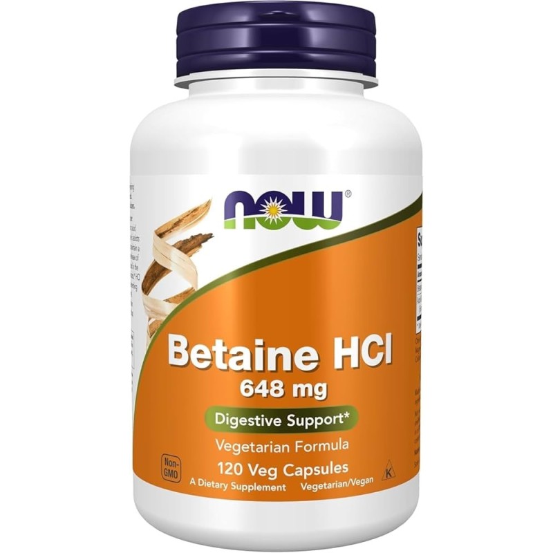 NOW BETAINE HCL 120 VEGICAPS