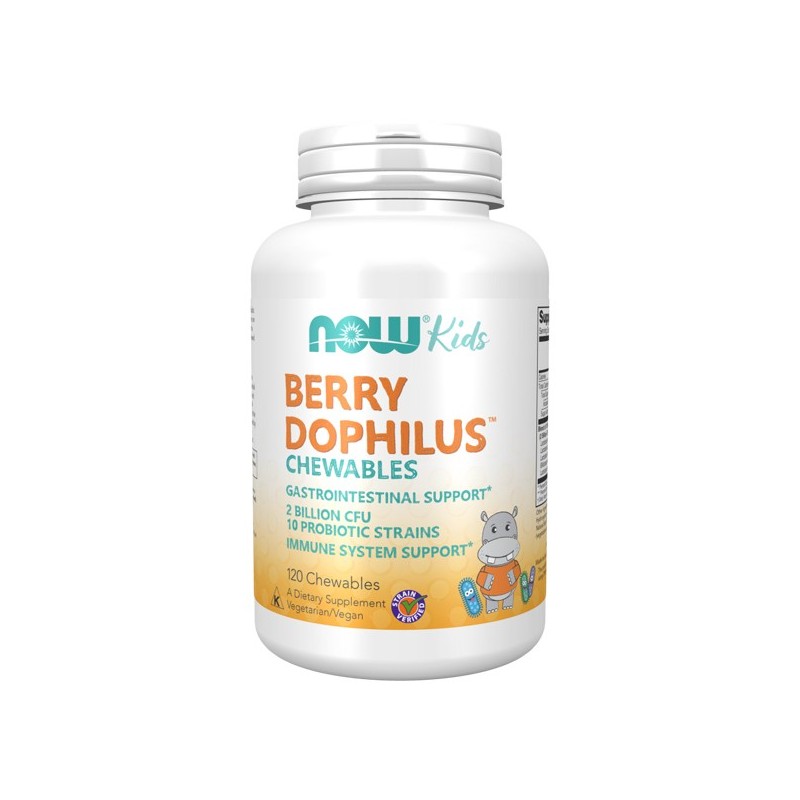 NOW BERRYDOPHILUS KIDS 2 BILLION 120 CHEWABLES