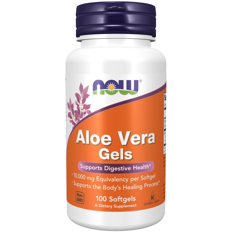 NOW ALOE VERA GELS 100 SOFTGELS