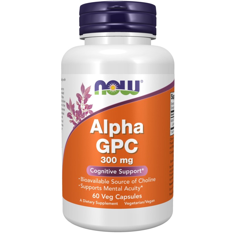 NOW ALPHA GPC 300MG 60 VEG CAPS