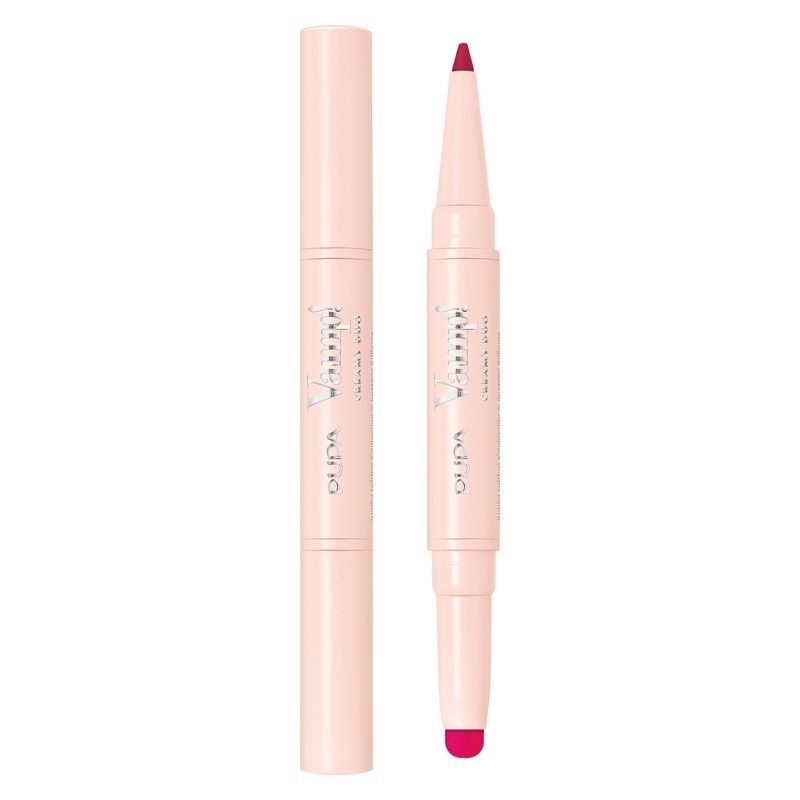 PUPA VAMP CREAMY DUO LIPSTICK 009-FLAMINGO FUCHSIA