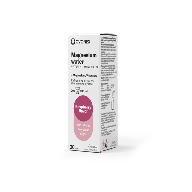 OVONEX MAGNESIUM WATER RASPBERRY 100ML