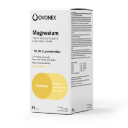 OVONEX MAGNESIUM BIS-GLYCINATE +B1, B6 LEMON, 124G