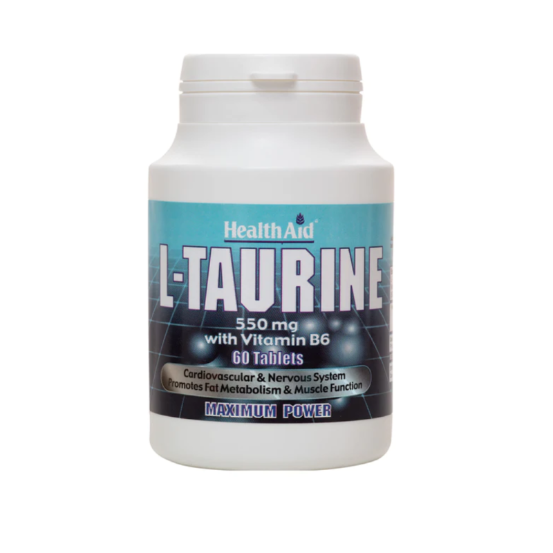 Health Aid L Taurine 550mg 60 Tabs