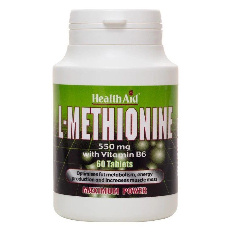 Health Aid L-Methionine 550 Mg Tabs 60