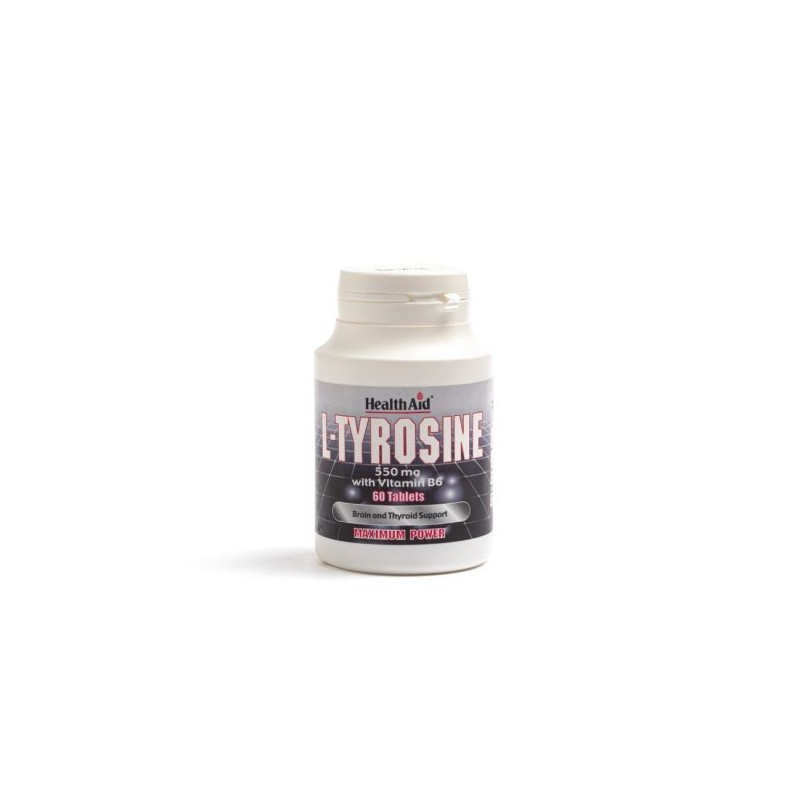 Health Aid L-Tyrosine 550mg Tabs 60