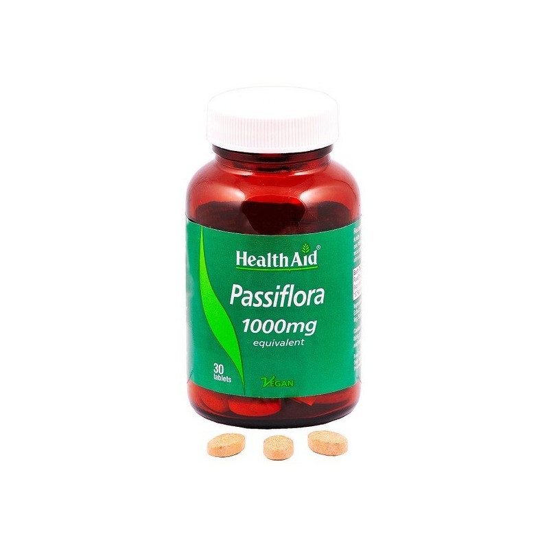 Health Aid Passiflora 1000mg Tabs 30