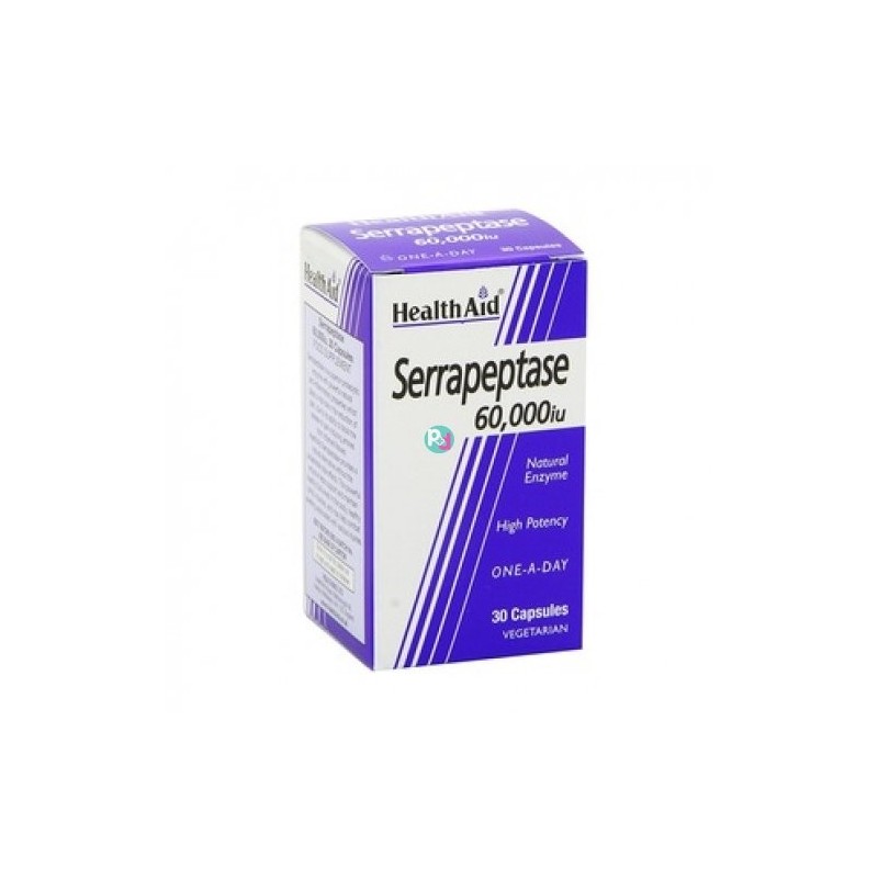 Health Aid Serrapeptase 60,000iu Caps 30