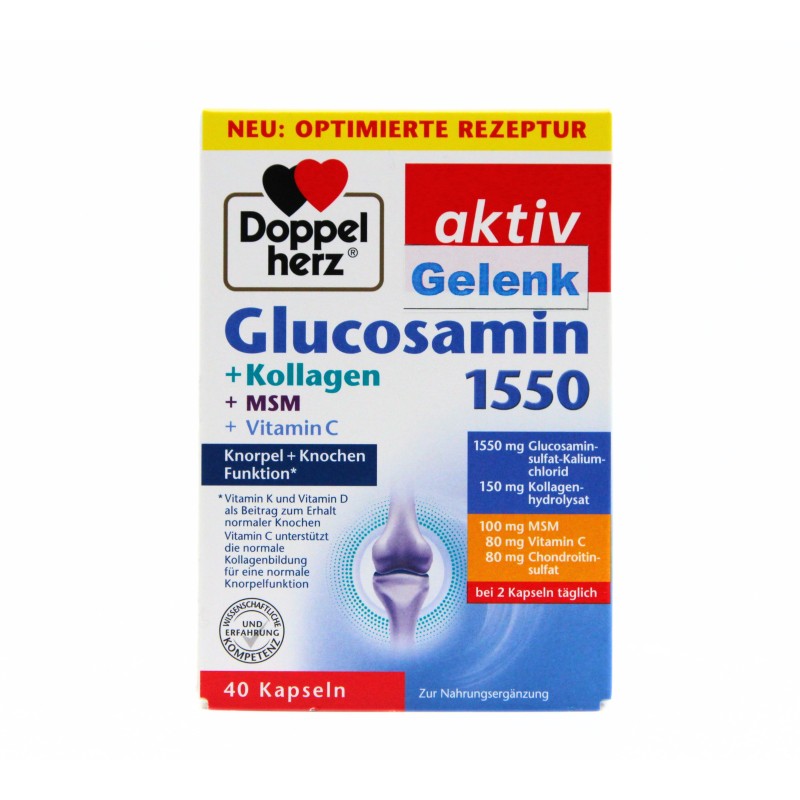 Doppelherz Gelenk Glucosamin 1500mg, Kollagen, MSM 40caps