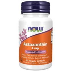 NOW ASTAXANTHIN 4MG 60VEG SOFTGELS