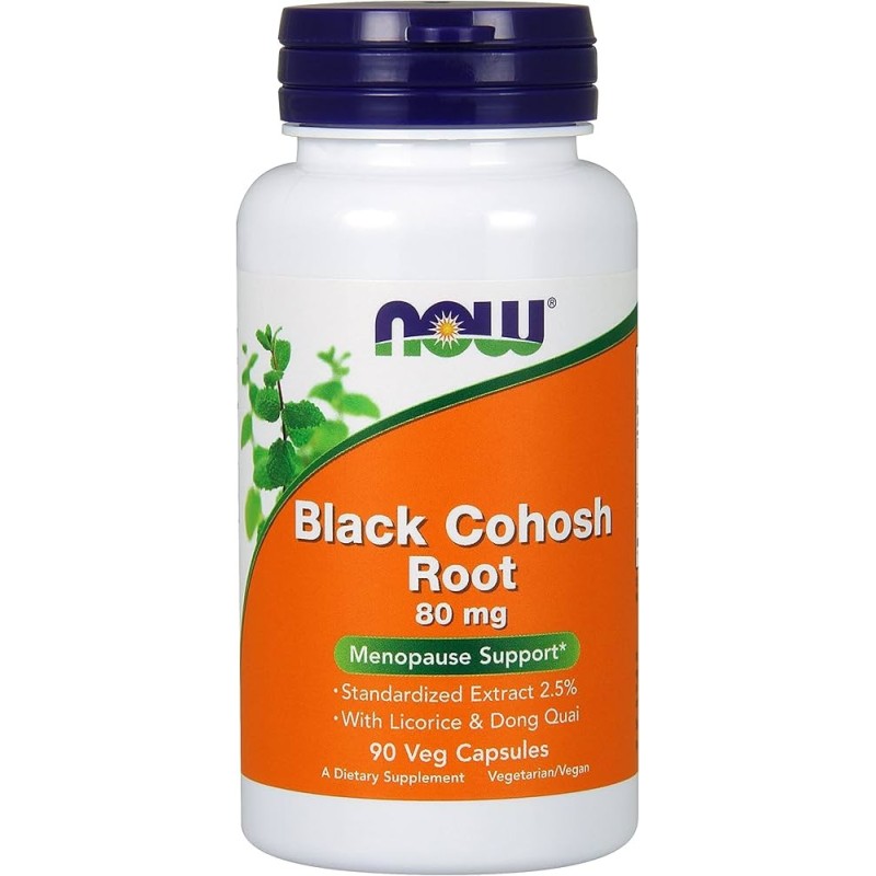 NOW BLACK COHOSH ROOT 80MG 90 VEG CAPS