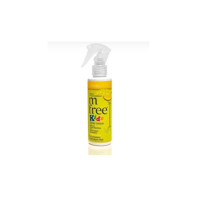M Free Kids Natural Insect Repellent Spray Lotion Banana