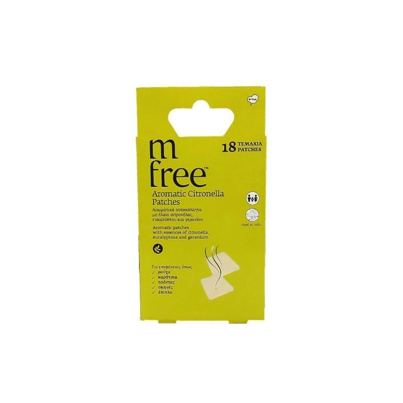 M FREE INS.REPELLENT CITRONELLA PATCHES 18PCS