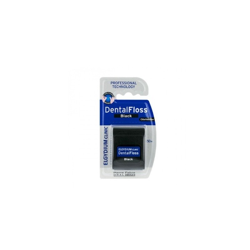 Elgydium Clinic Dental Floss Black 50m