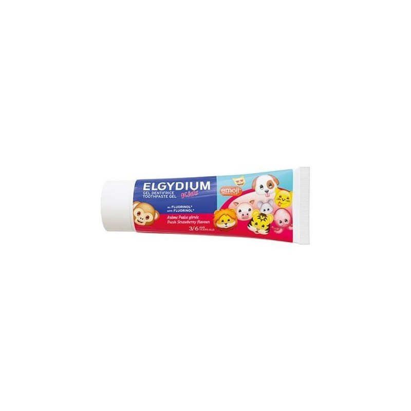Elgydium Kids Emoji Toothpaste Strawberry 3/6 Ages 50ml