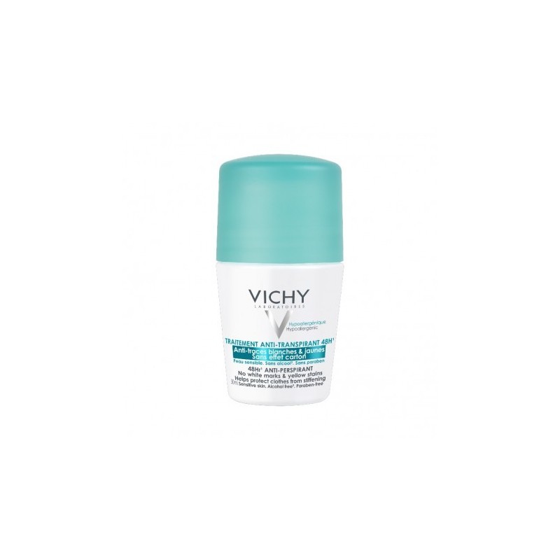 VICHY DEODORANT ROLL-ON ANTITRASPIRANTE ANTI MACHAS 48H 50ML