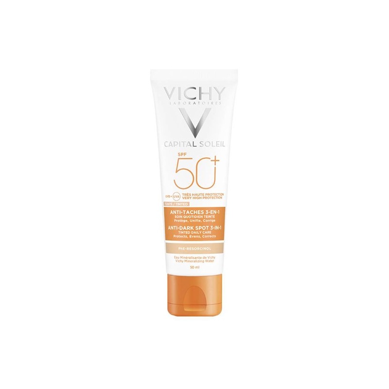 VICHY CAPITAL SOLEIL ANTI TACHES 3 IN 1 TINTED SPF50 50ML